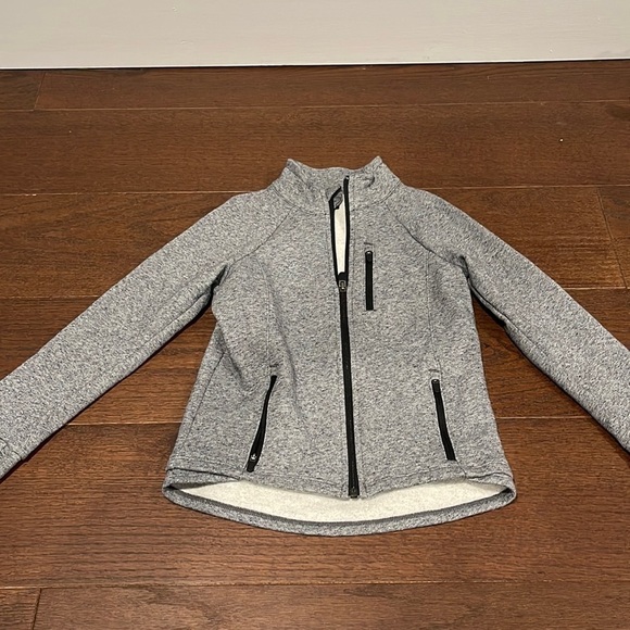 Zella Grey Girls Zip Up Sweatshirt Size Medium 8/10 - Picture 1 of 5